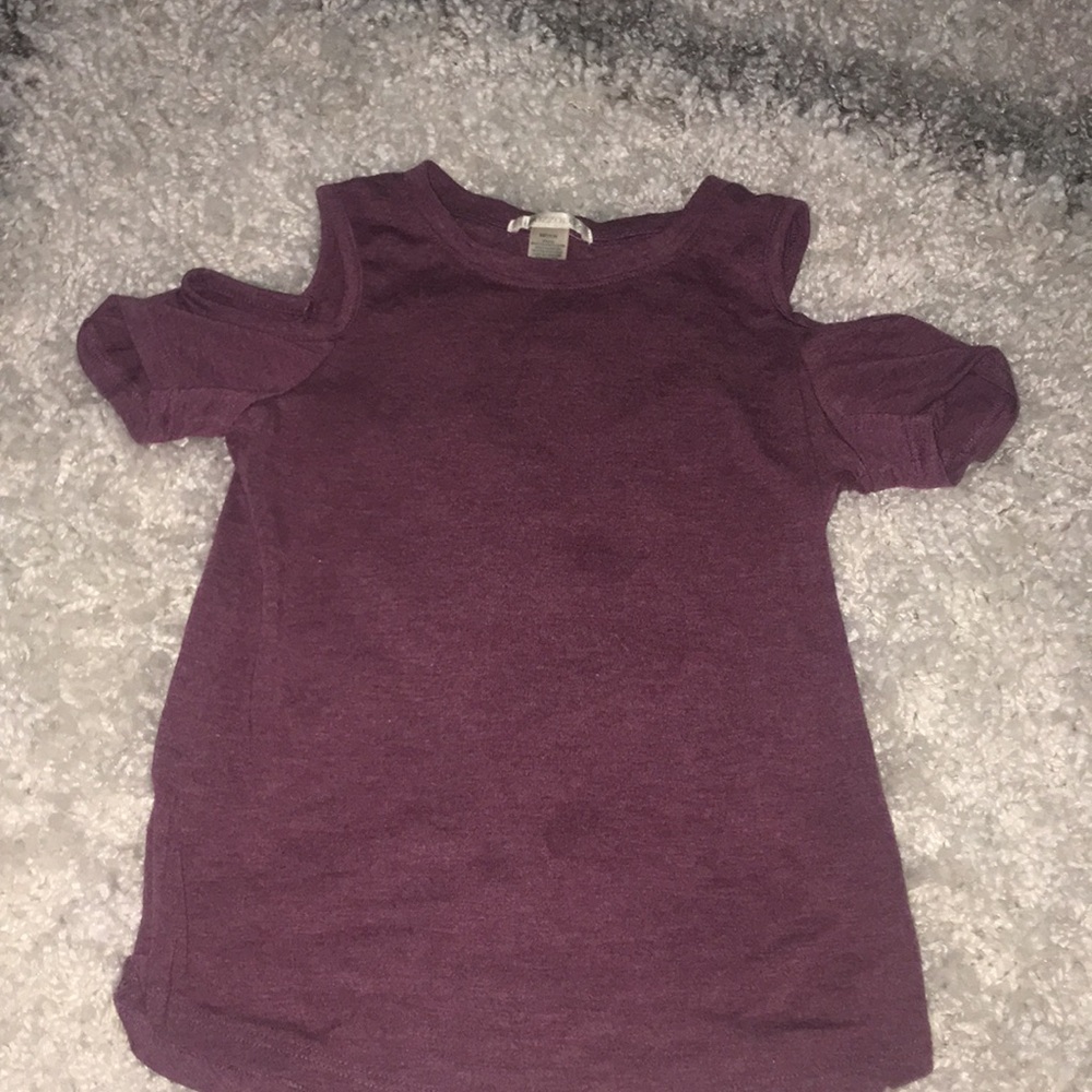 purple shirt